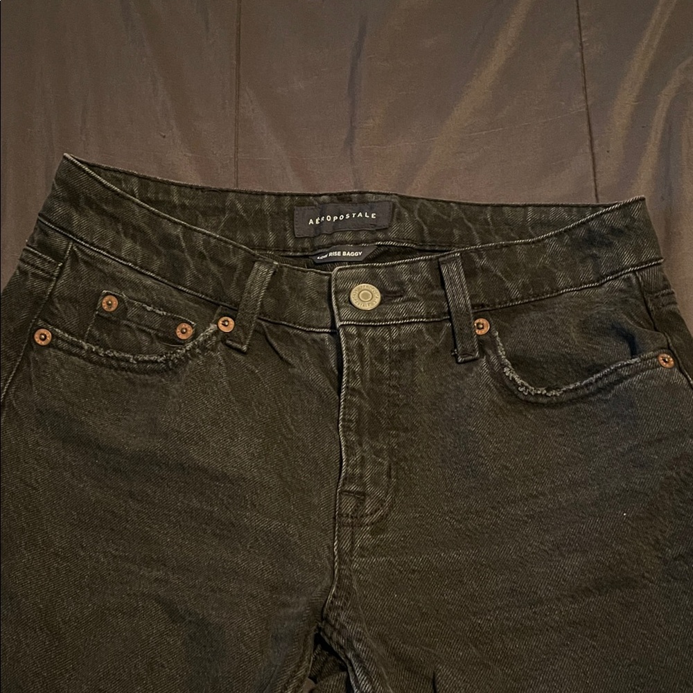 Women’s Aeropostale Black Low-rise Jeans